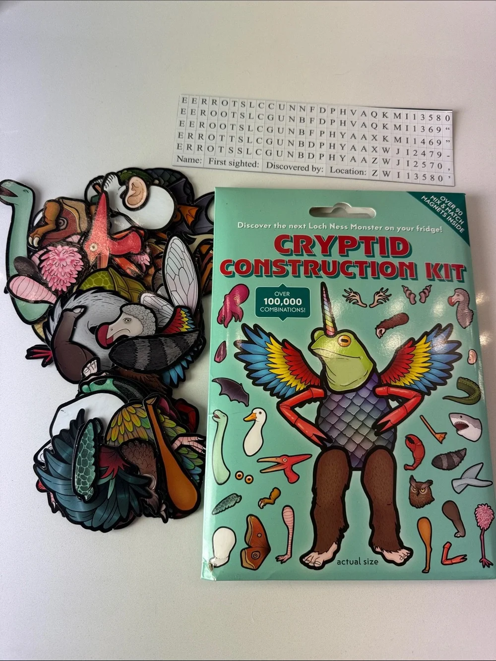 Cryptid Construction Kit - Funny Fridge Magnet Creature Creation Kit
